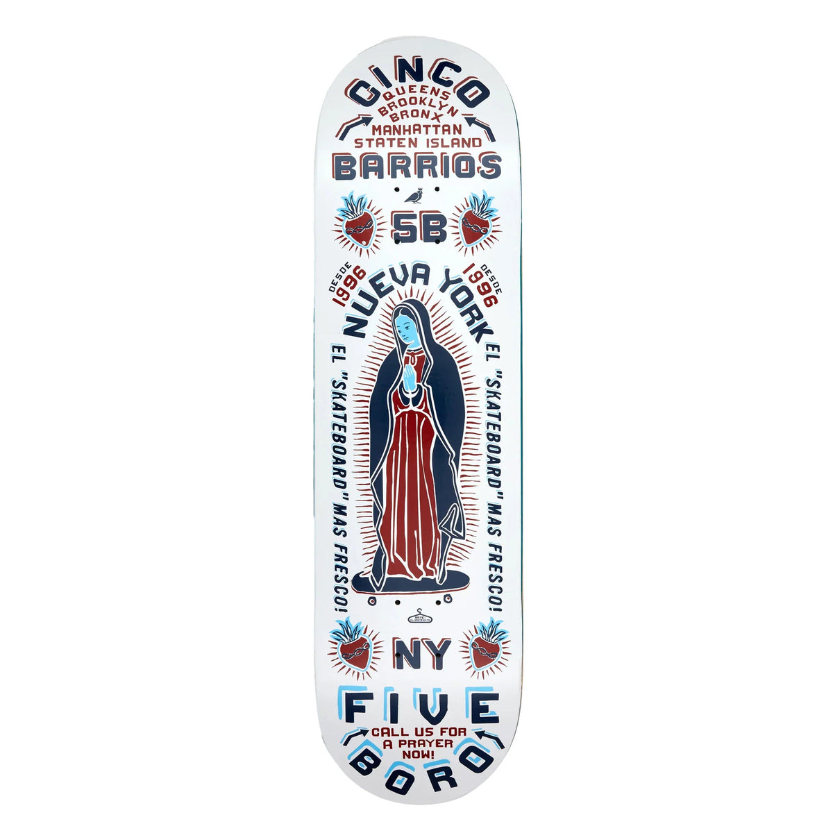 Cinco Barrios Deck, 8.5"