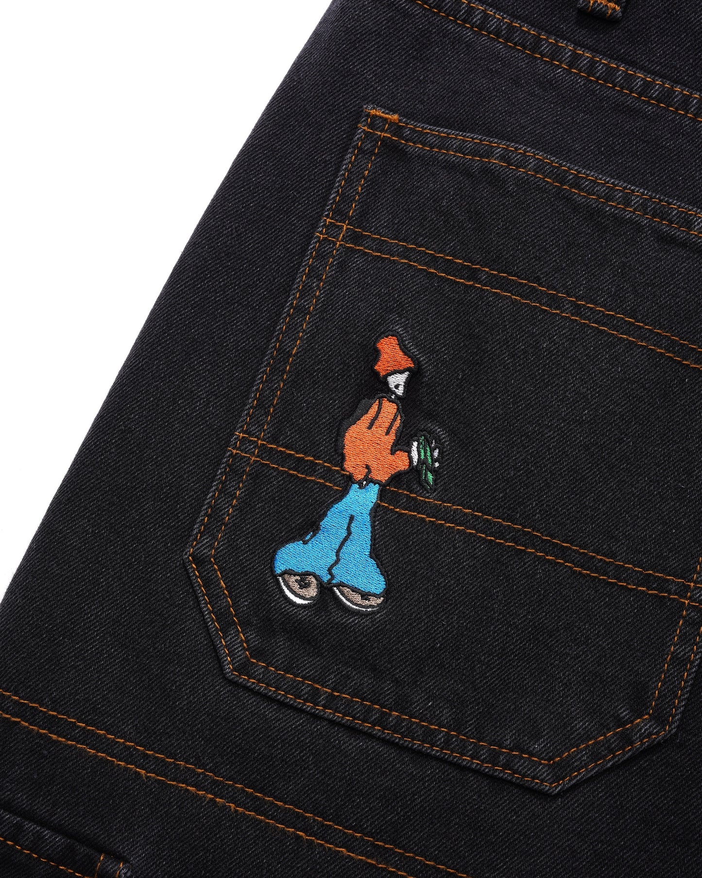 Aleka Cargo Jeans, Faded Black