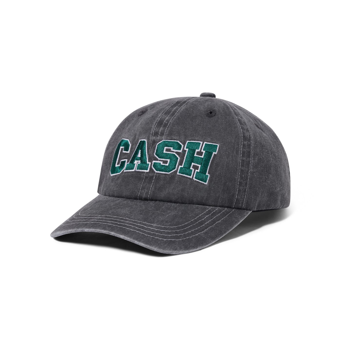Campus 6 Panel Cap, Black