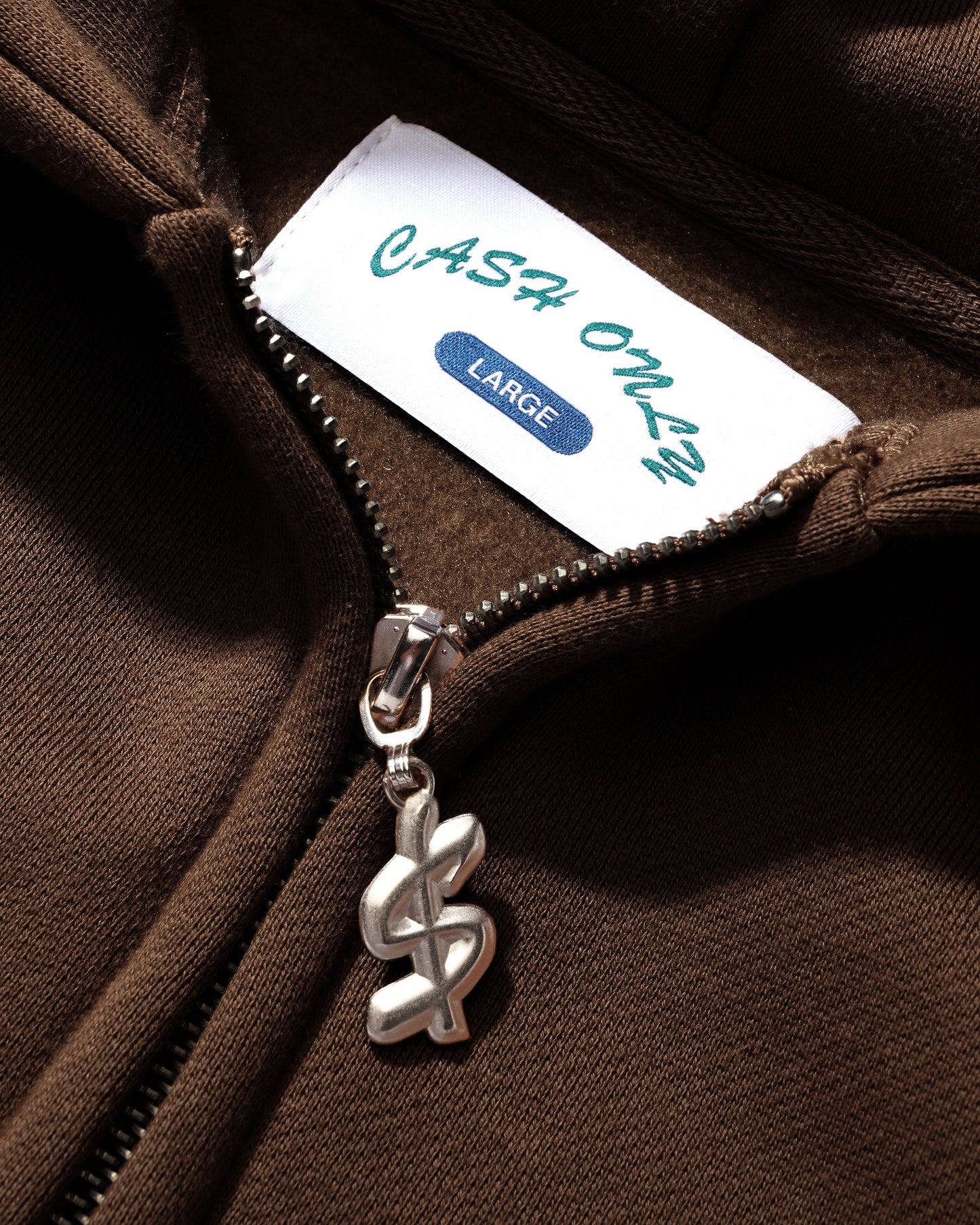 Campus Zip-Thru Hood, Brown