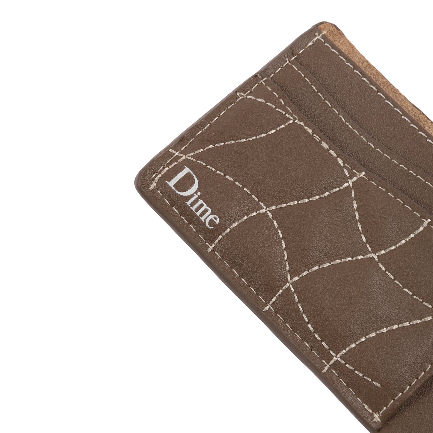 Quilted Bifold Wallet, Brown
