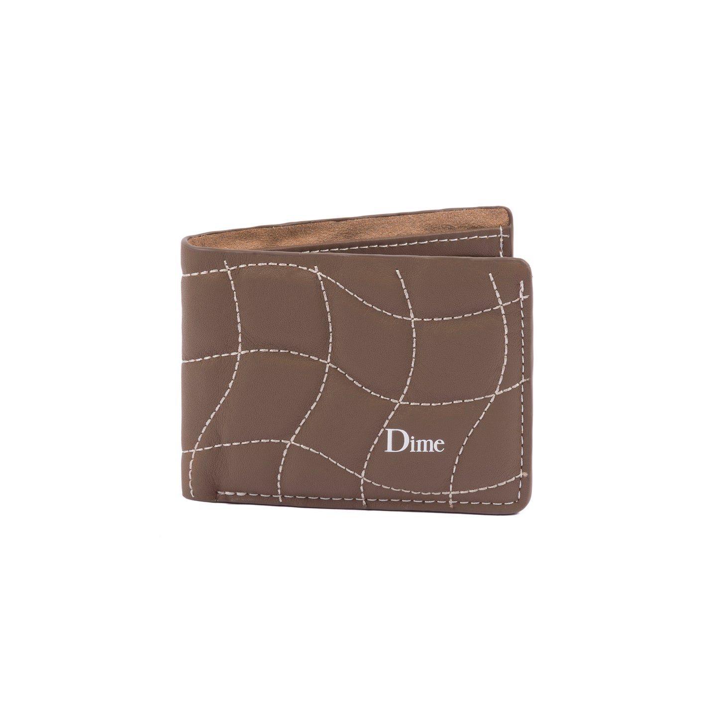 Quilted Bifold Wallet, Brown
