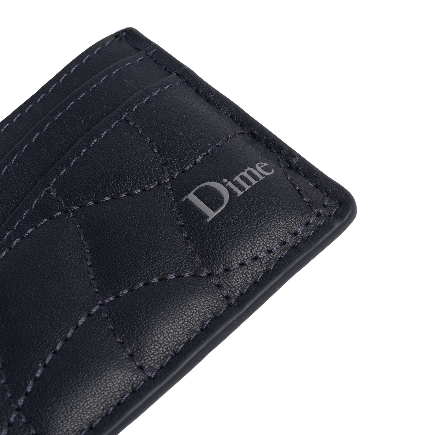 Quilted Cardholder, Dark Blue