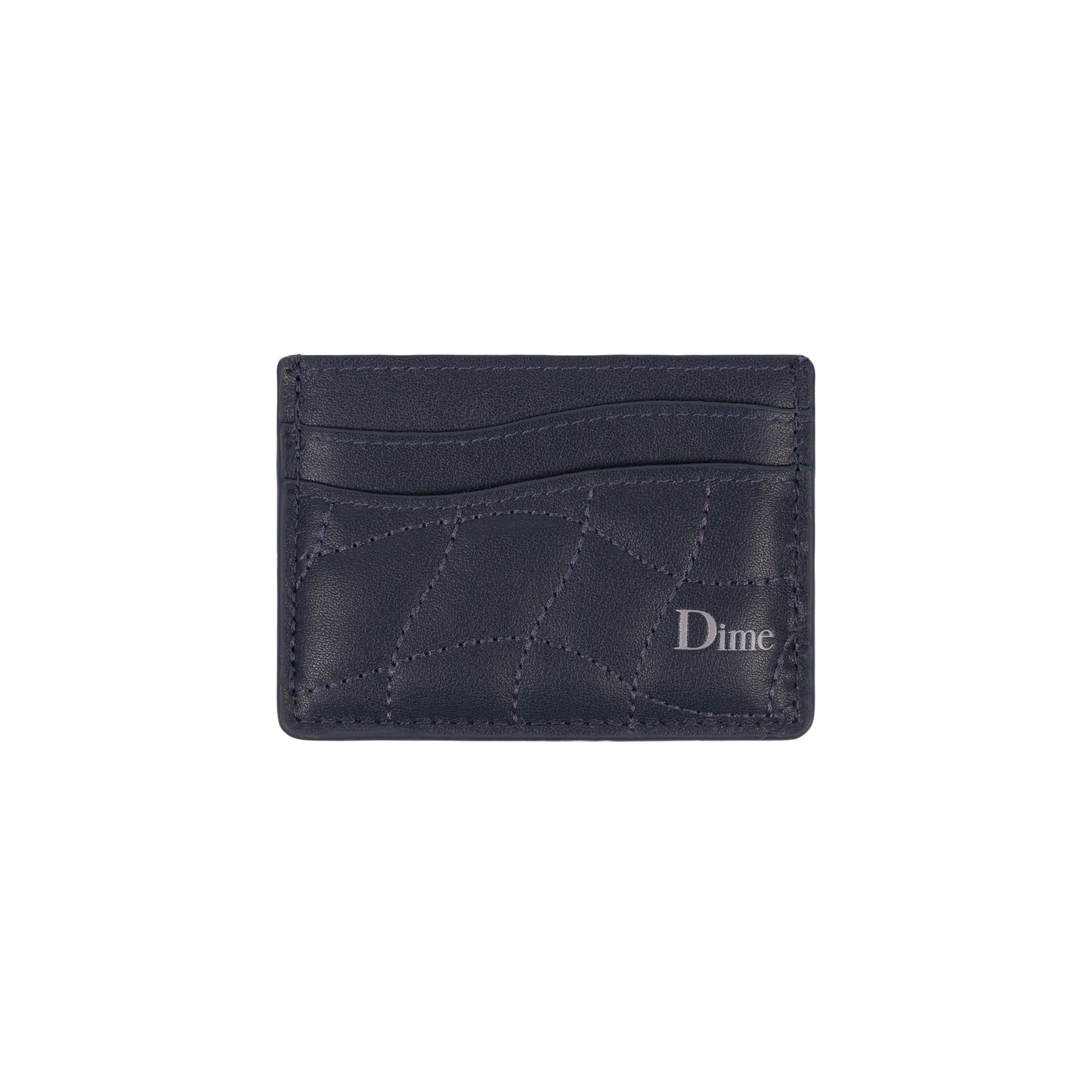 Quilted Cardholder, Dark Blue