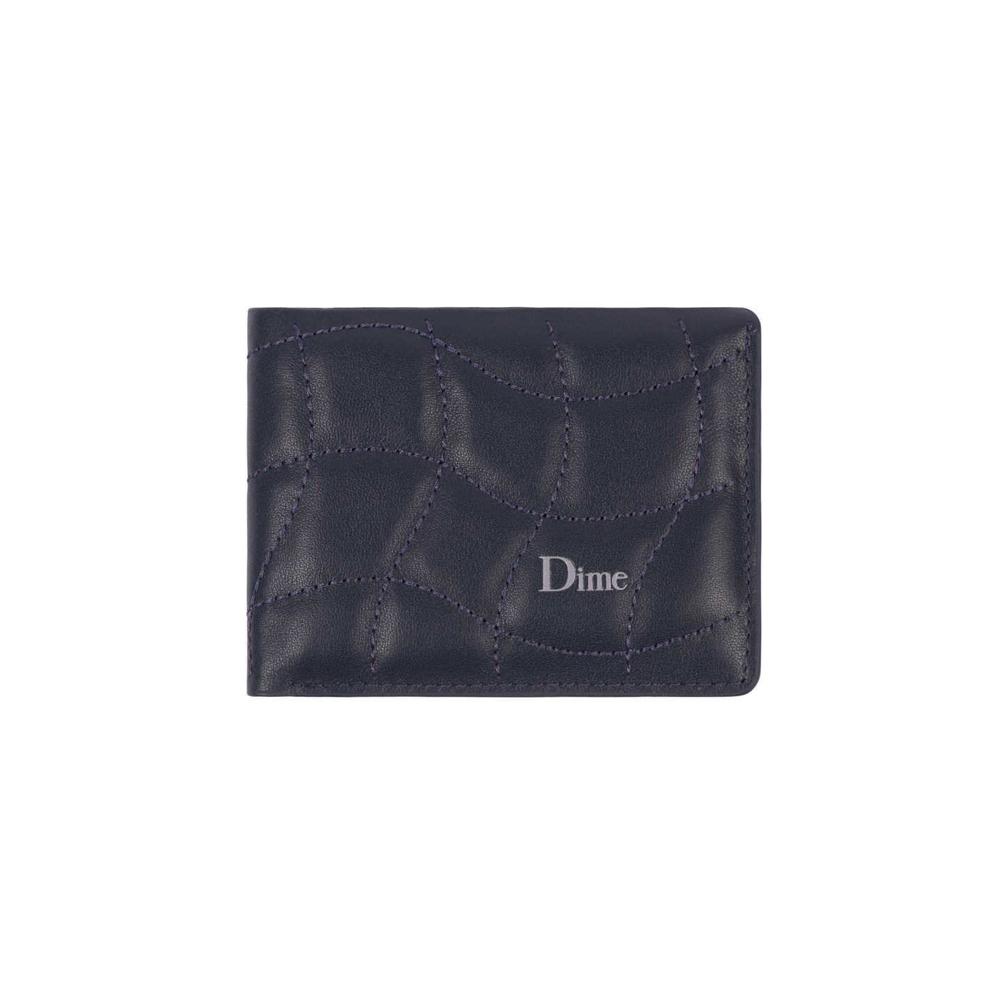 Quilted Bifold Wallet, Dark Blue