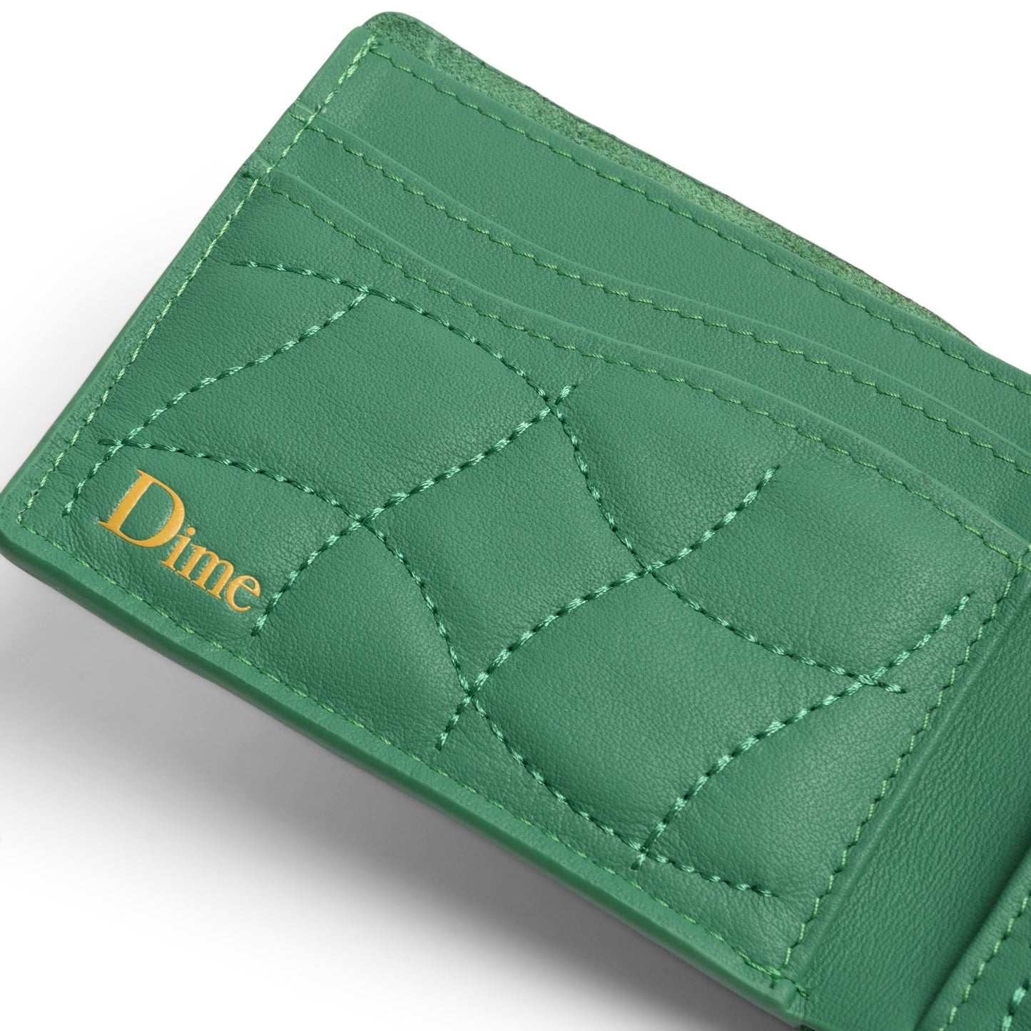 Quilted Bifold Wallet, Grass