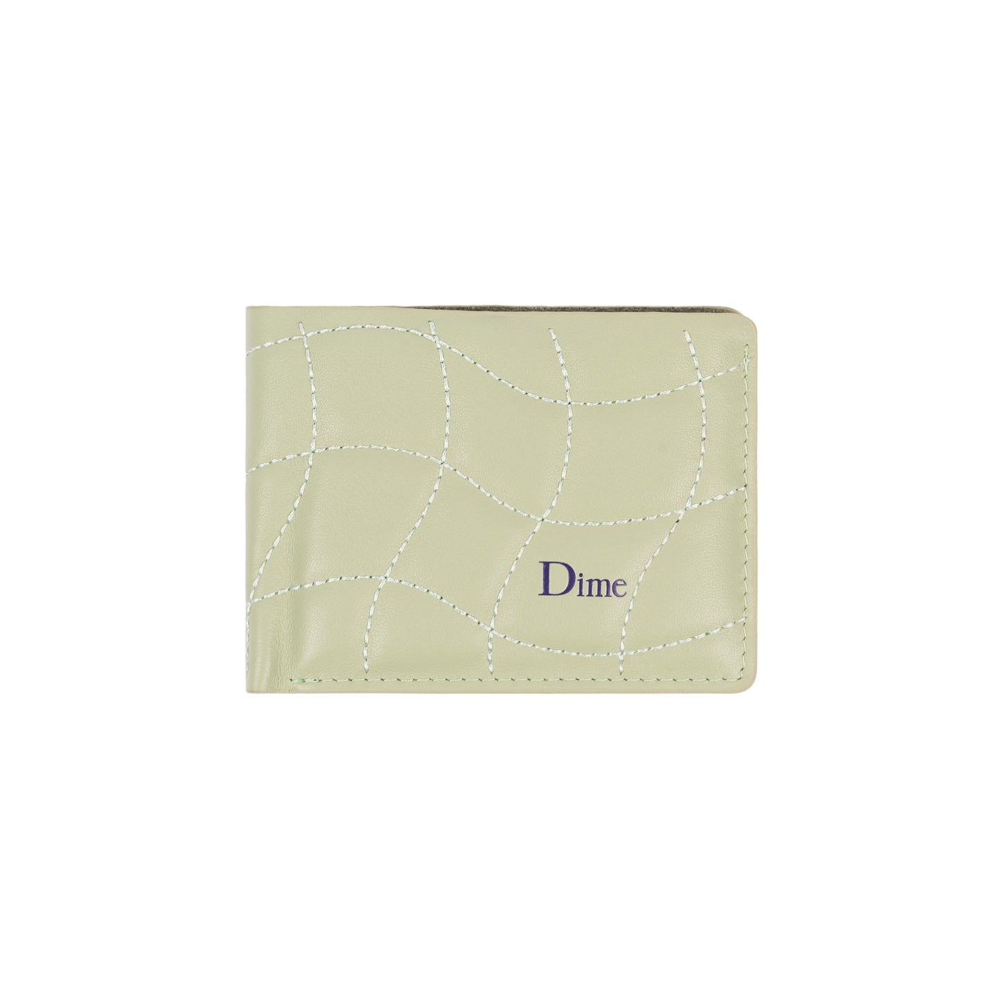 Quilted Bifold Wallet, Sage