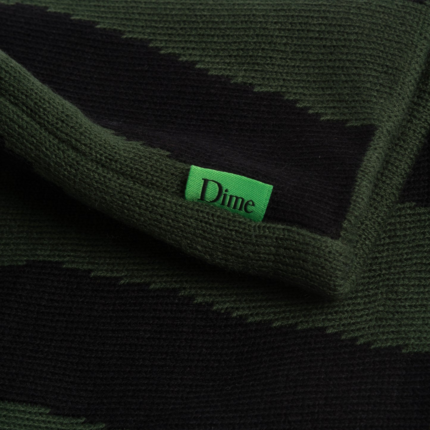 Spiral Skullcap Beanie, Bottle Green