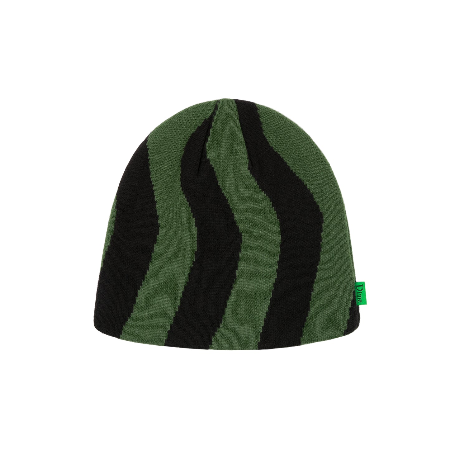 Spiral Skullcap Beanie, Bottle Green