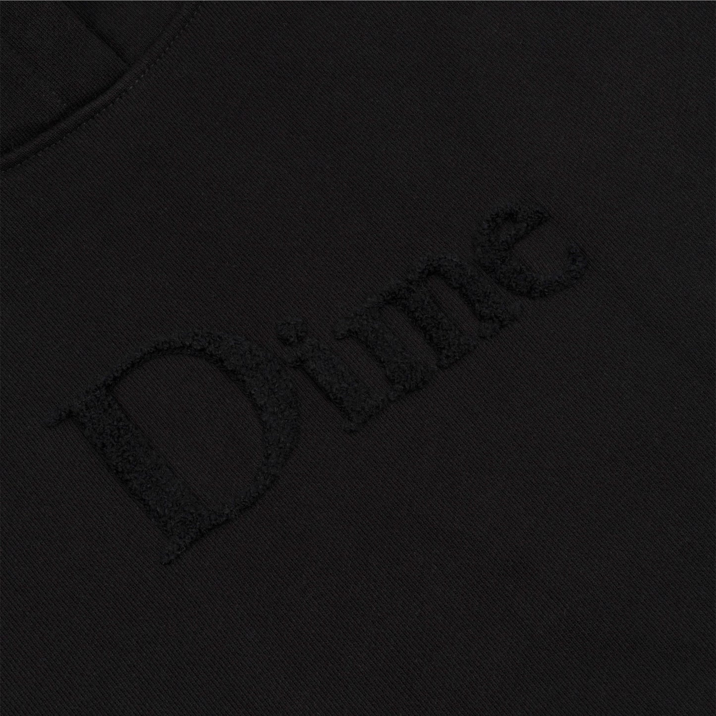 Classic Chenille Logo Hoodie, Black