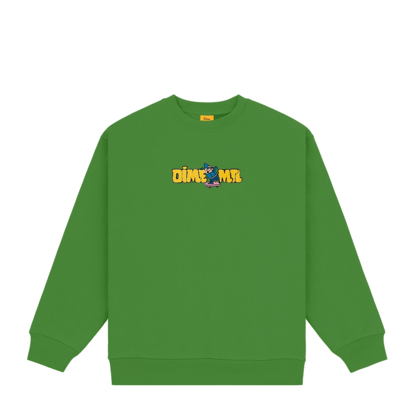 Crayon Chenille Crewneck, Green