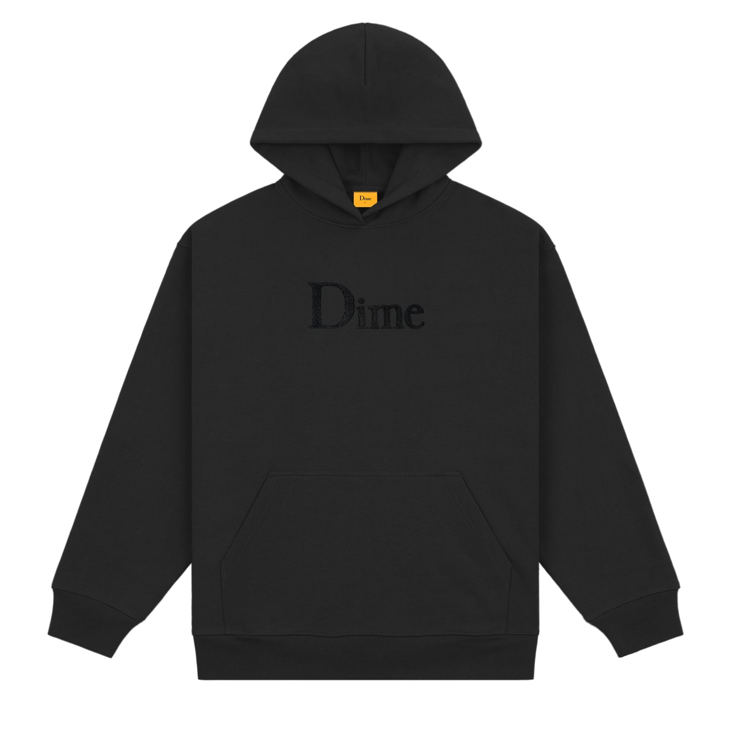 Classic Chenille Logo Hoodie, Black