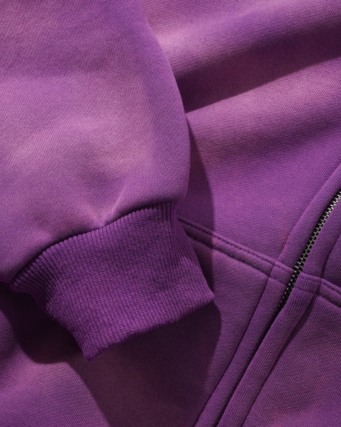 Encounter Zip Thru Hood, Washed Purple