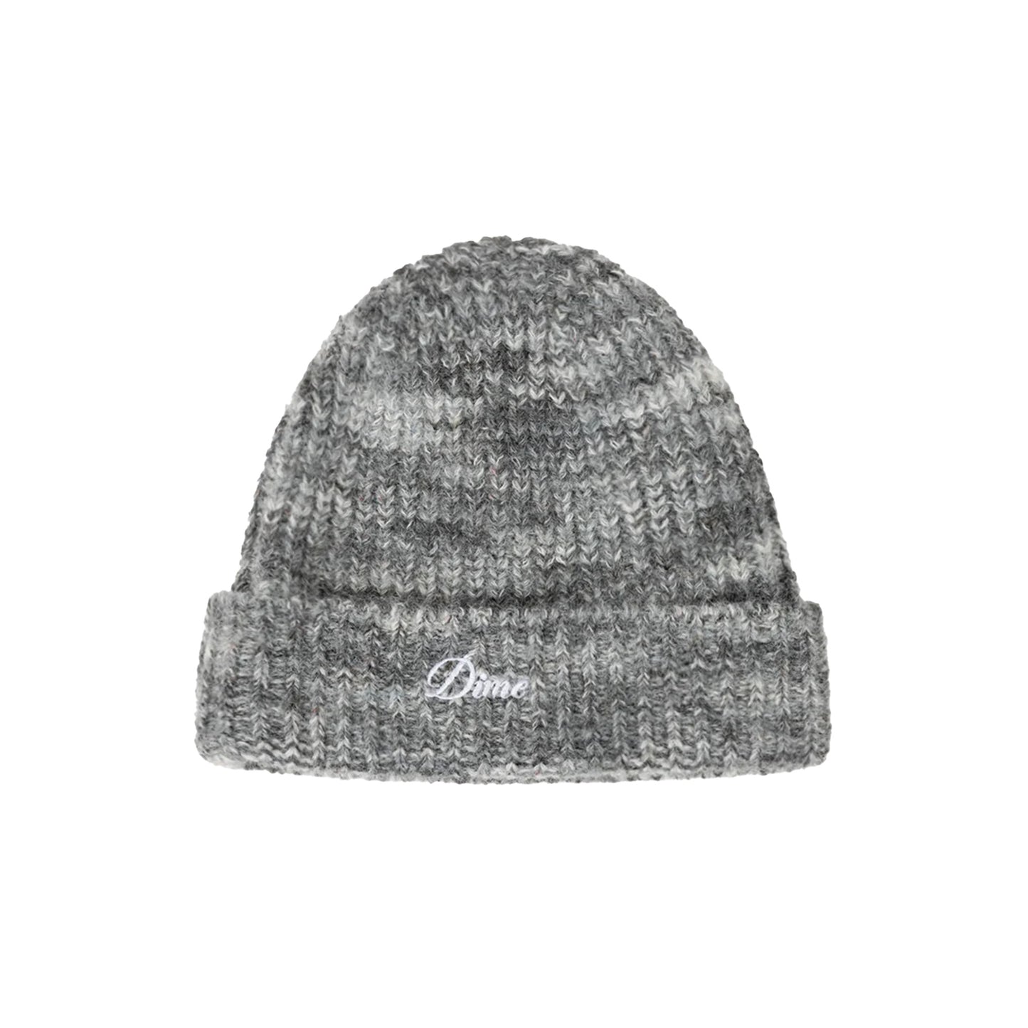 Fuzzy Fold Beanie, Charcoal Multi