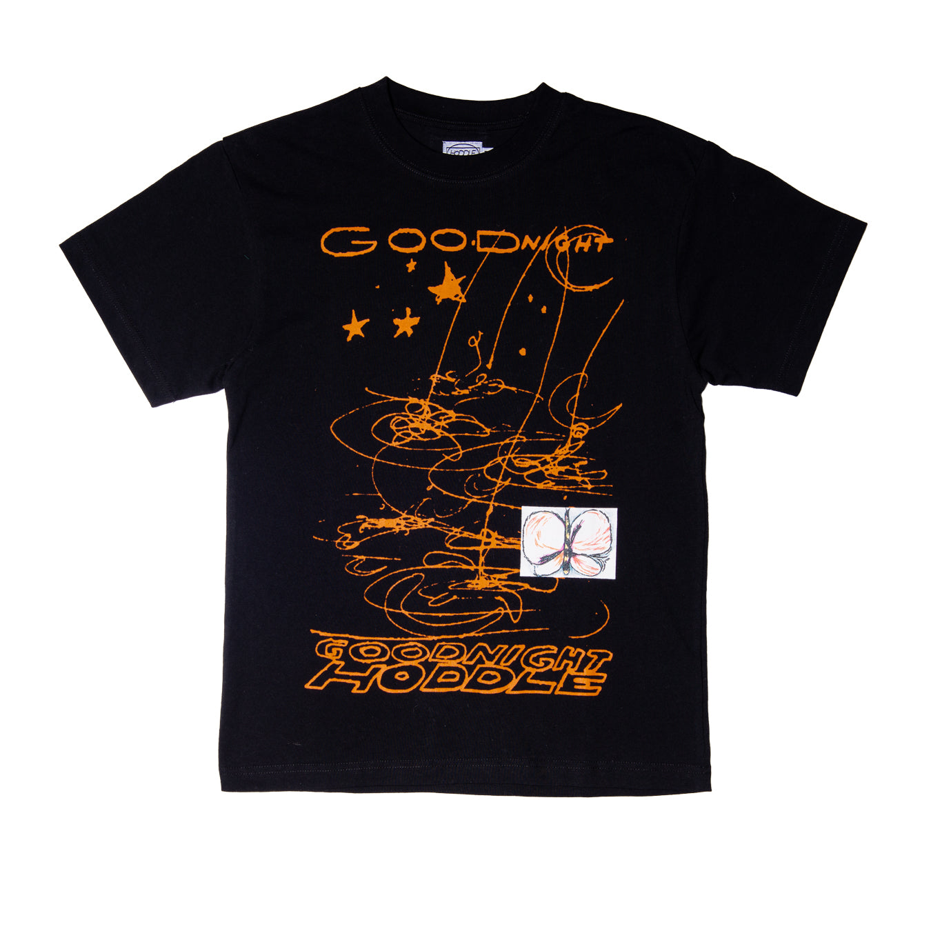 Goodnight Tee, Black/Orange