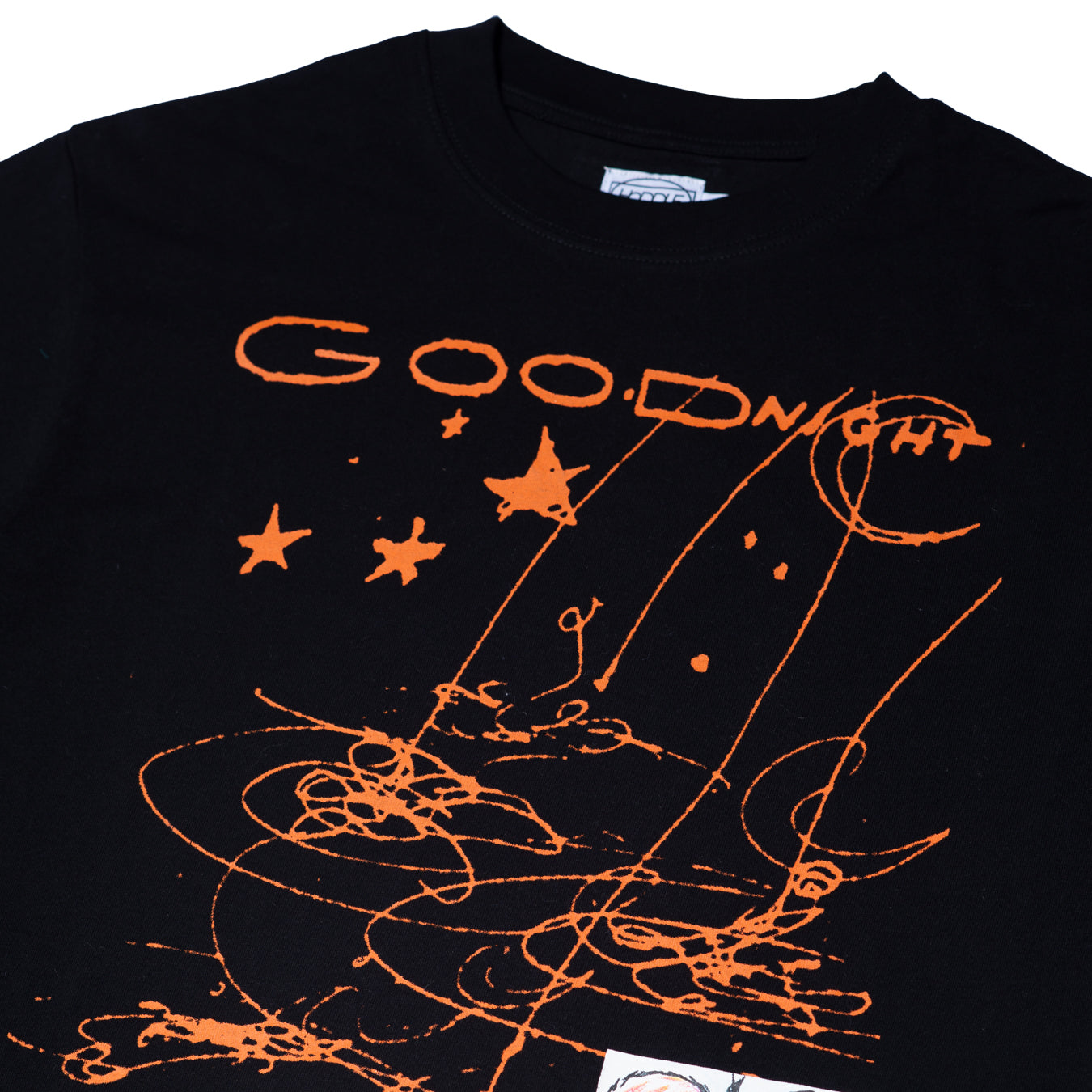 Goodnight Tee, Black/Orange