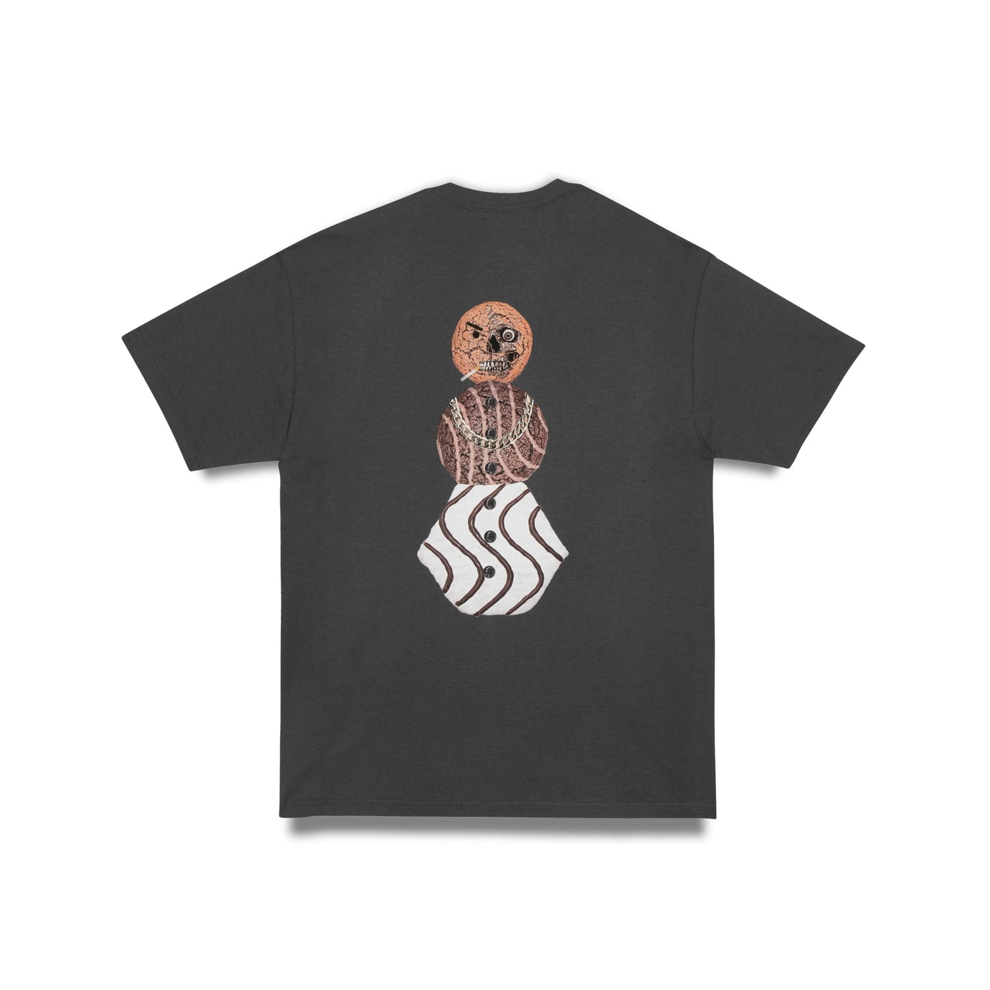 Halloween Snackman Tee, Charcoal