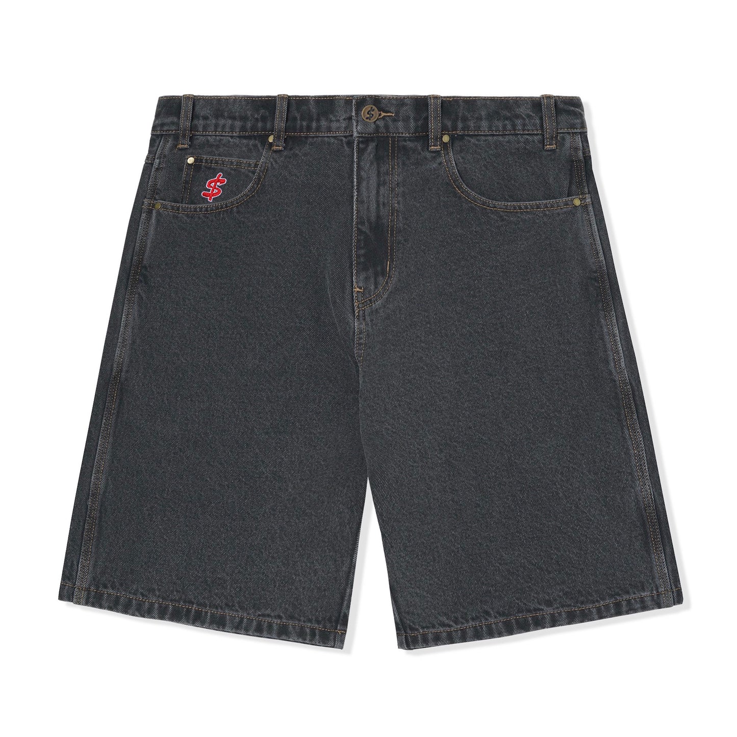 Jeans Denim Shorts, Black