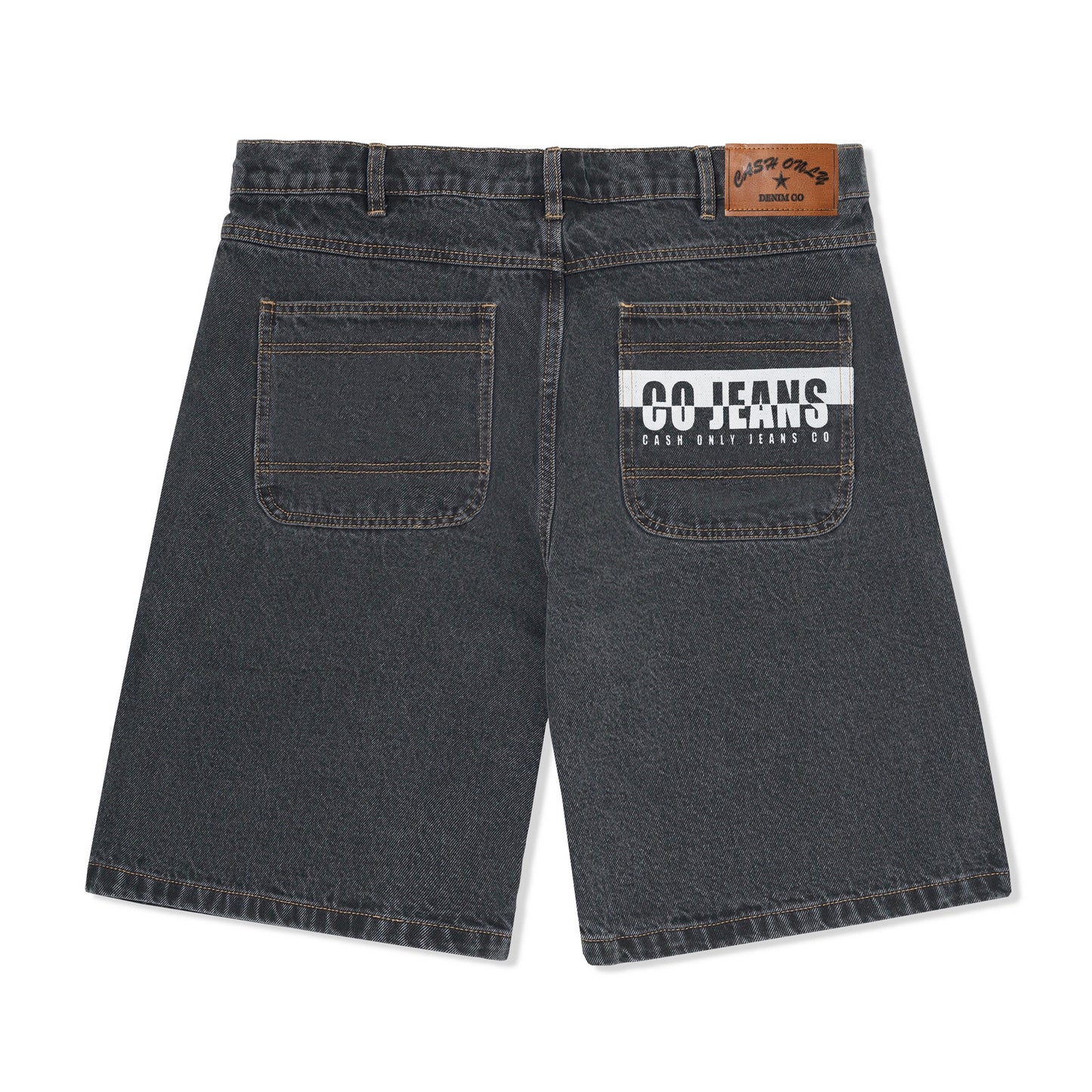 Jeans Denim Shorts, Black