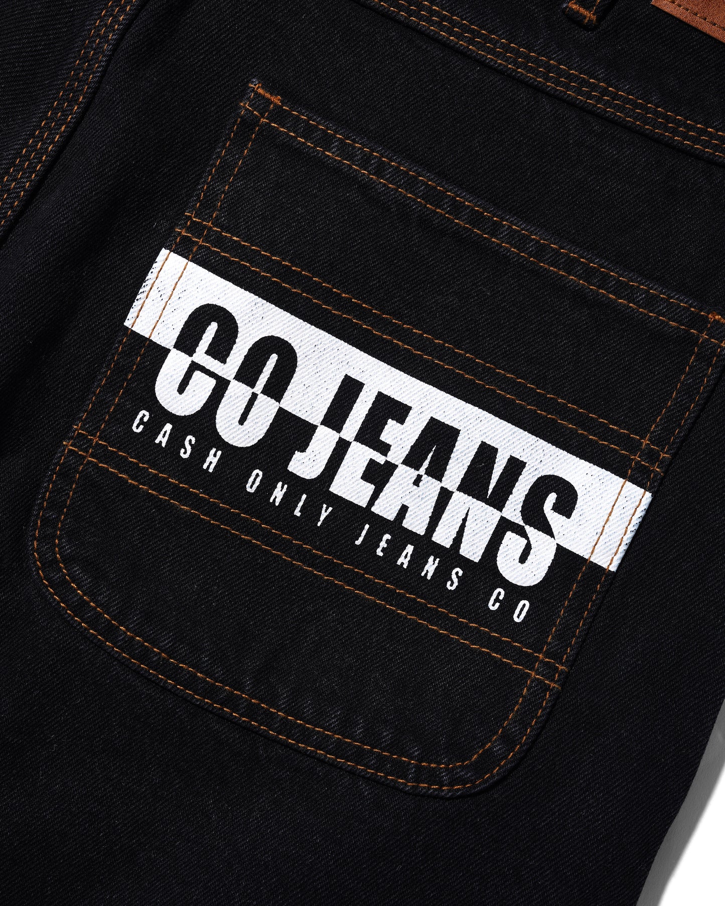 Jeans Denim Shorts, Black