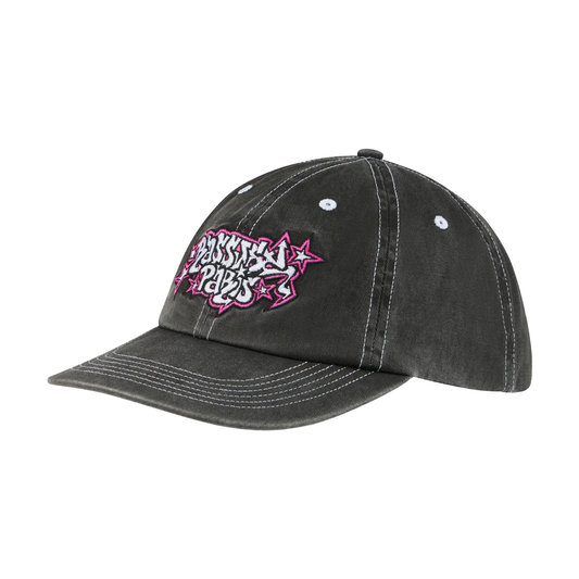 Scribble 6 Panel Cap, Black