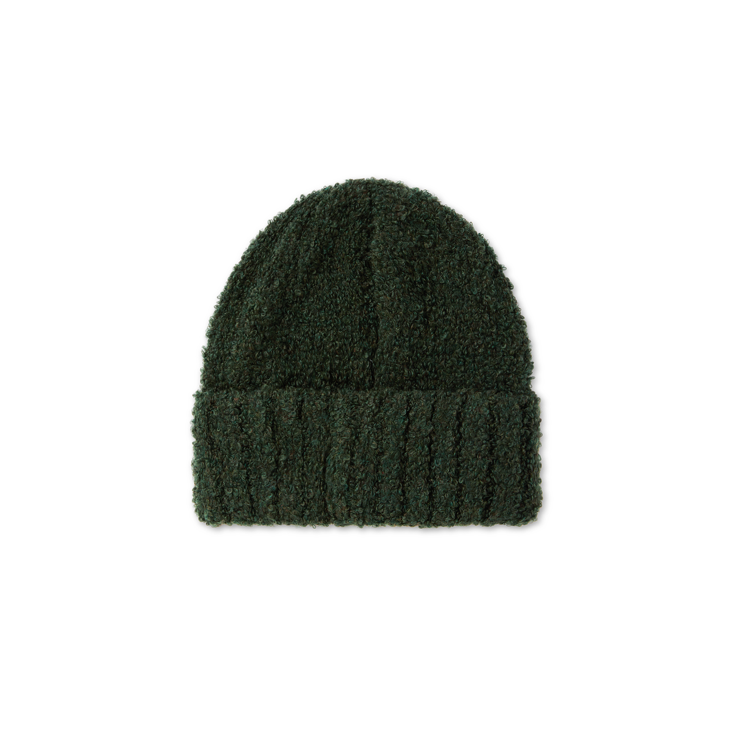 Fluffy Beanie, Dark Green