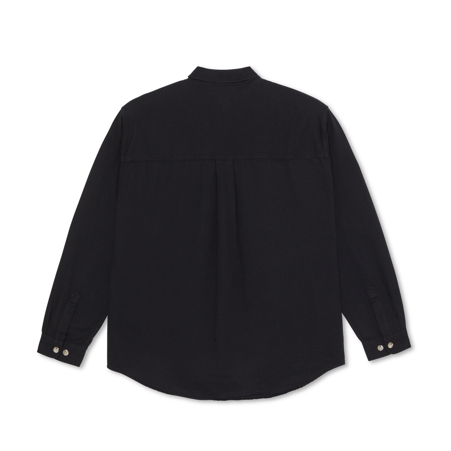 Mitchell Herringbone LS Shirt, Black