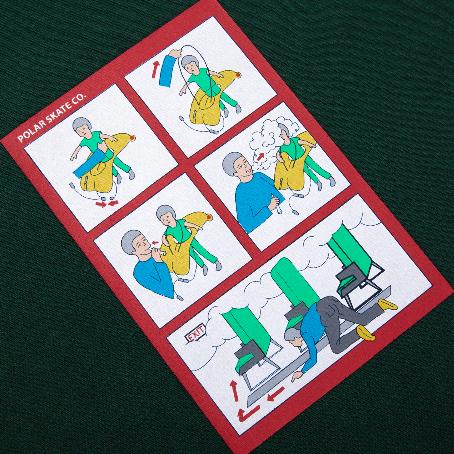 Safety on Board Tee, Dark Green
