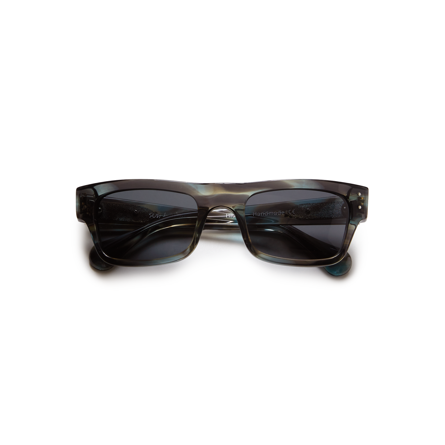 Hideo Sunglasses, Teal Smoke