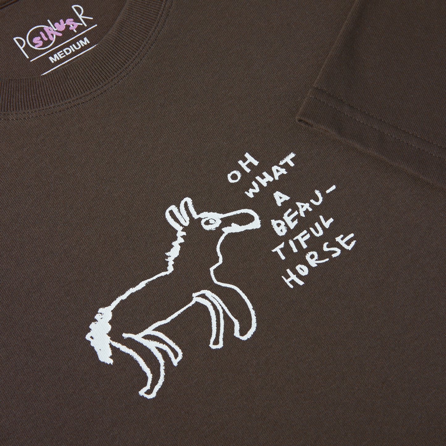Beautiful Horses Tee, Chocolate