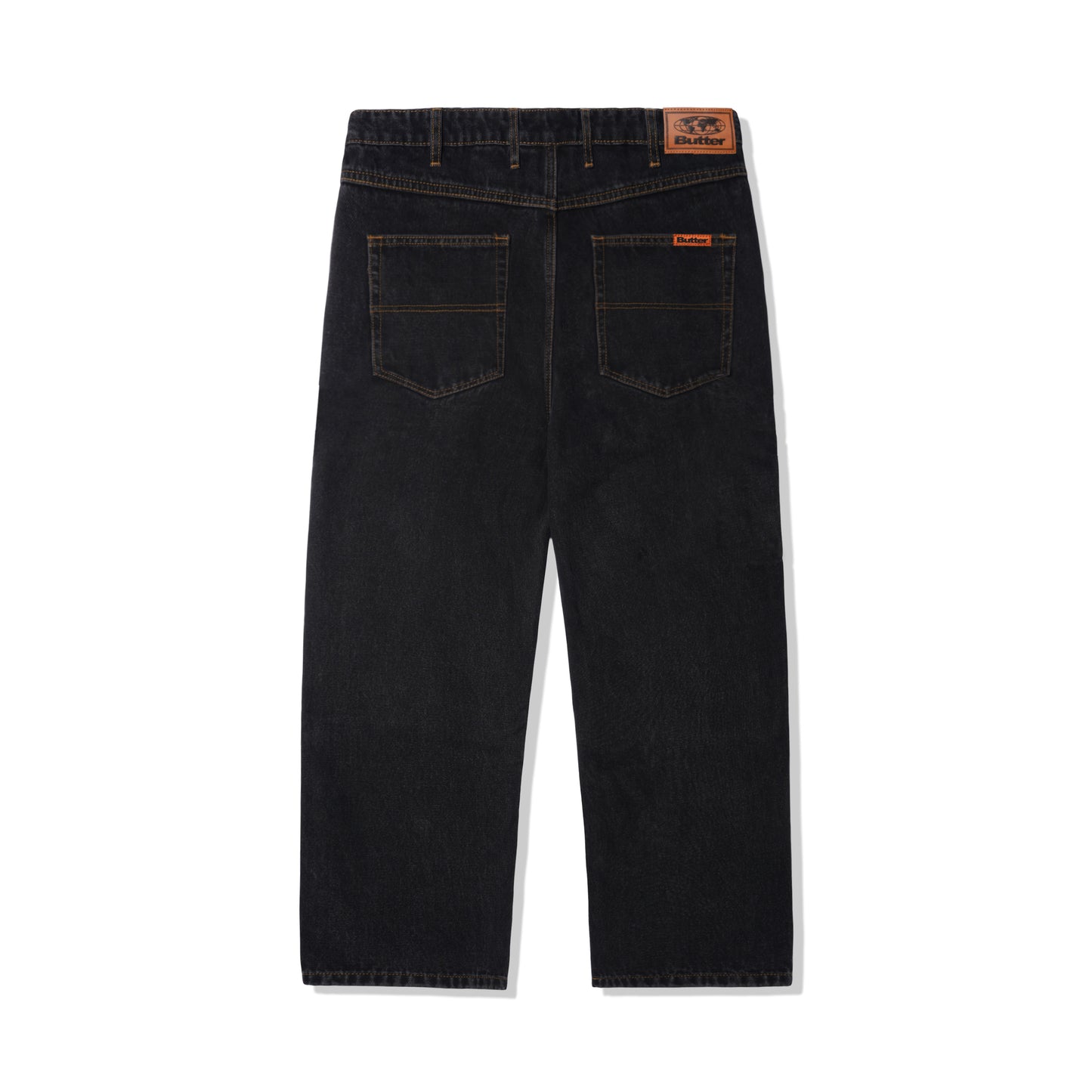 Relaxed Denim Jeans, Black