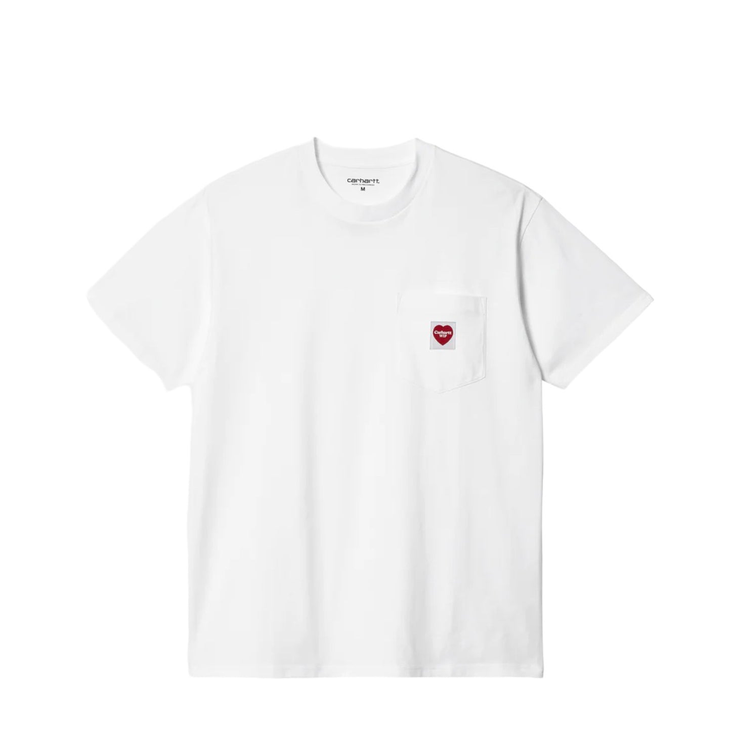 S/S Pocket Heart Tee, White