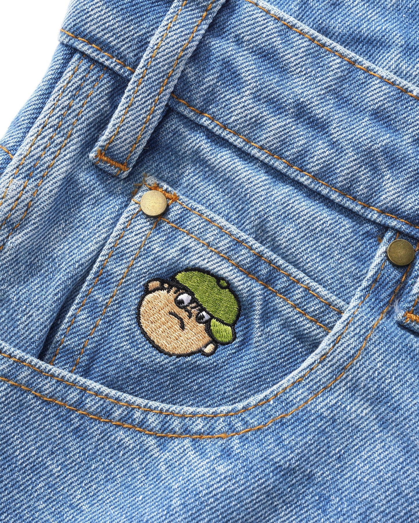 Santosuosso Pants, Washed Blue