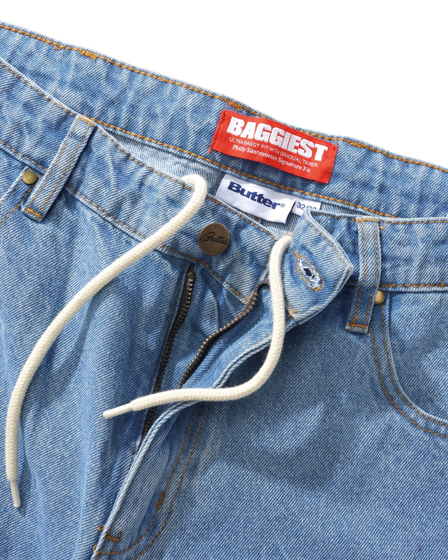Santosuosso Pants, Washed Blue