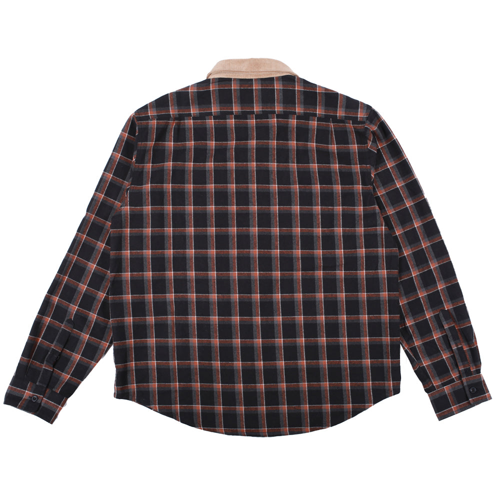Cascadia Cord Collar Flannel, Navy