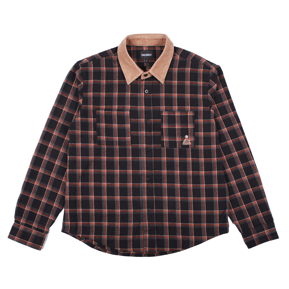 Cascadia Cord Collar Flannel, Navy