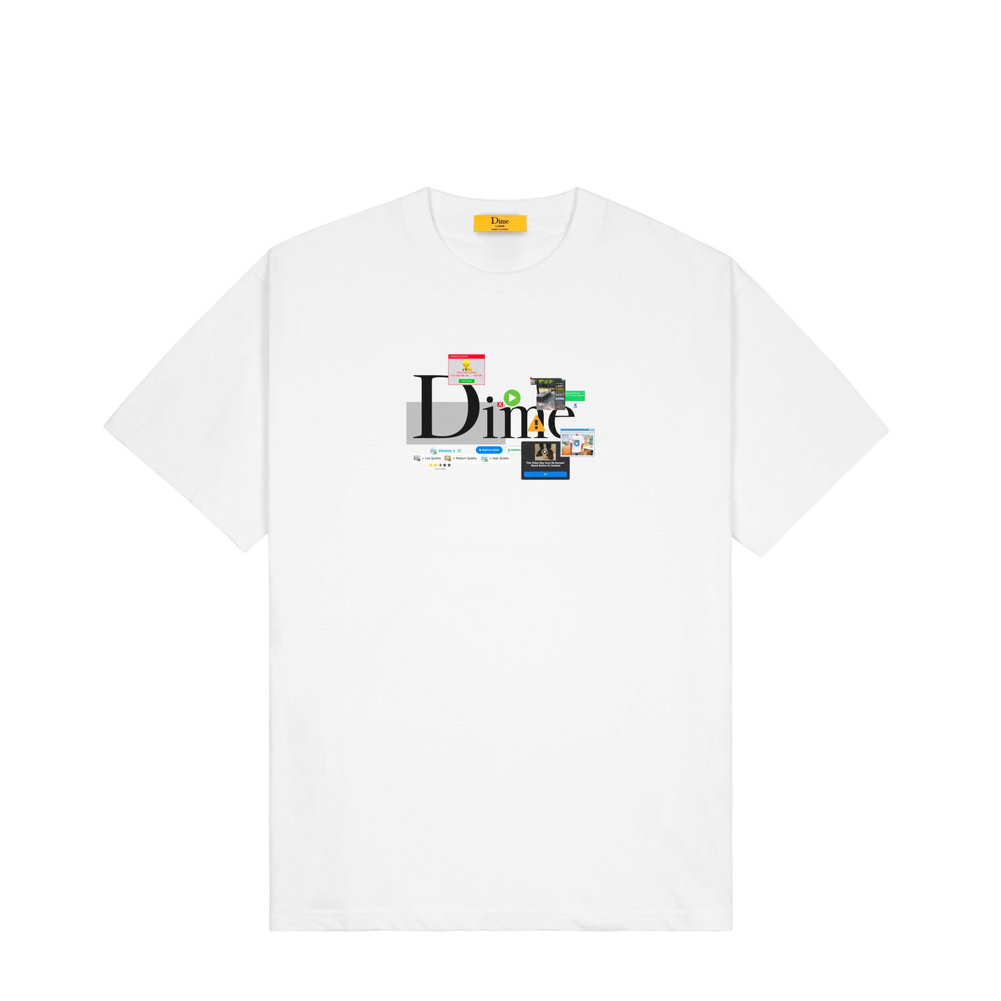 Classic Adblock Tee, White