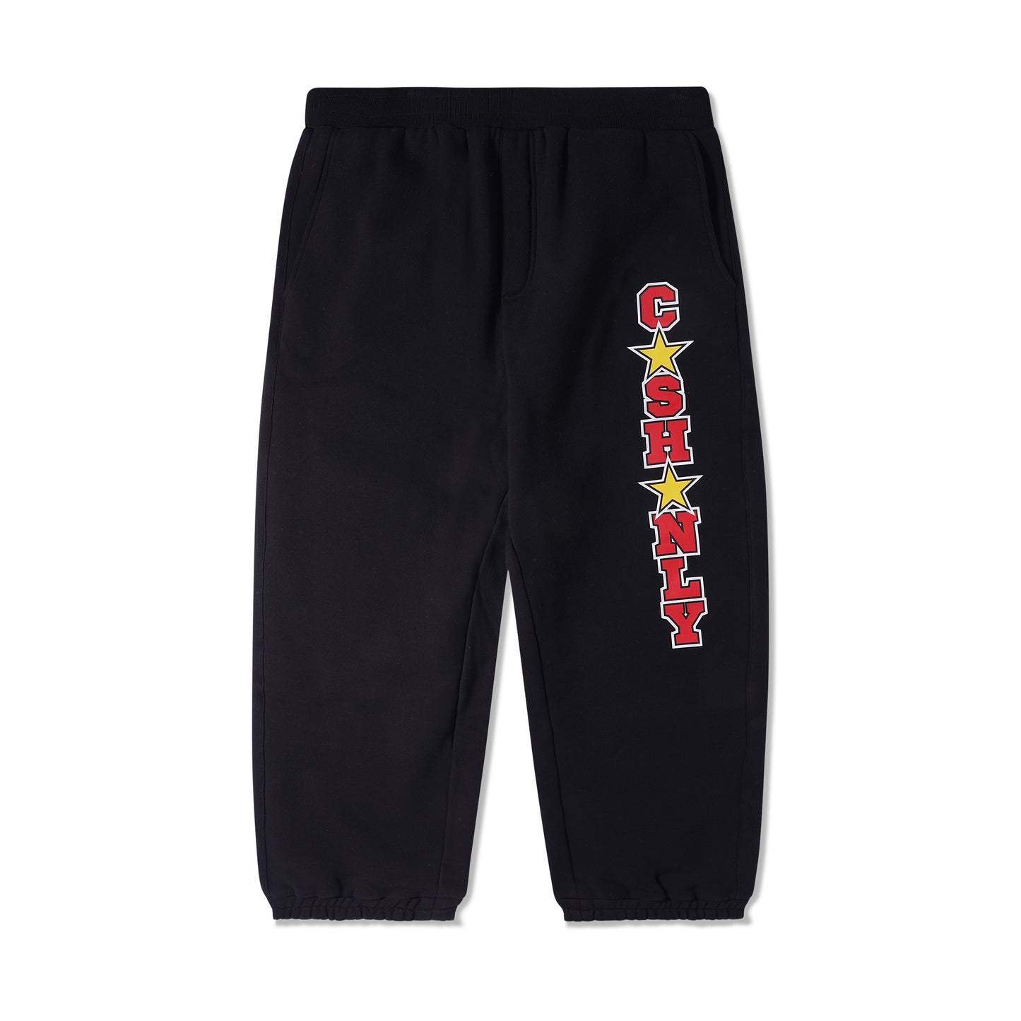 Track Fleece Pants, Black