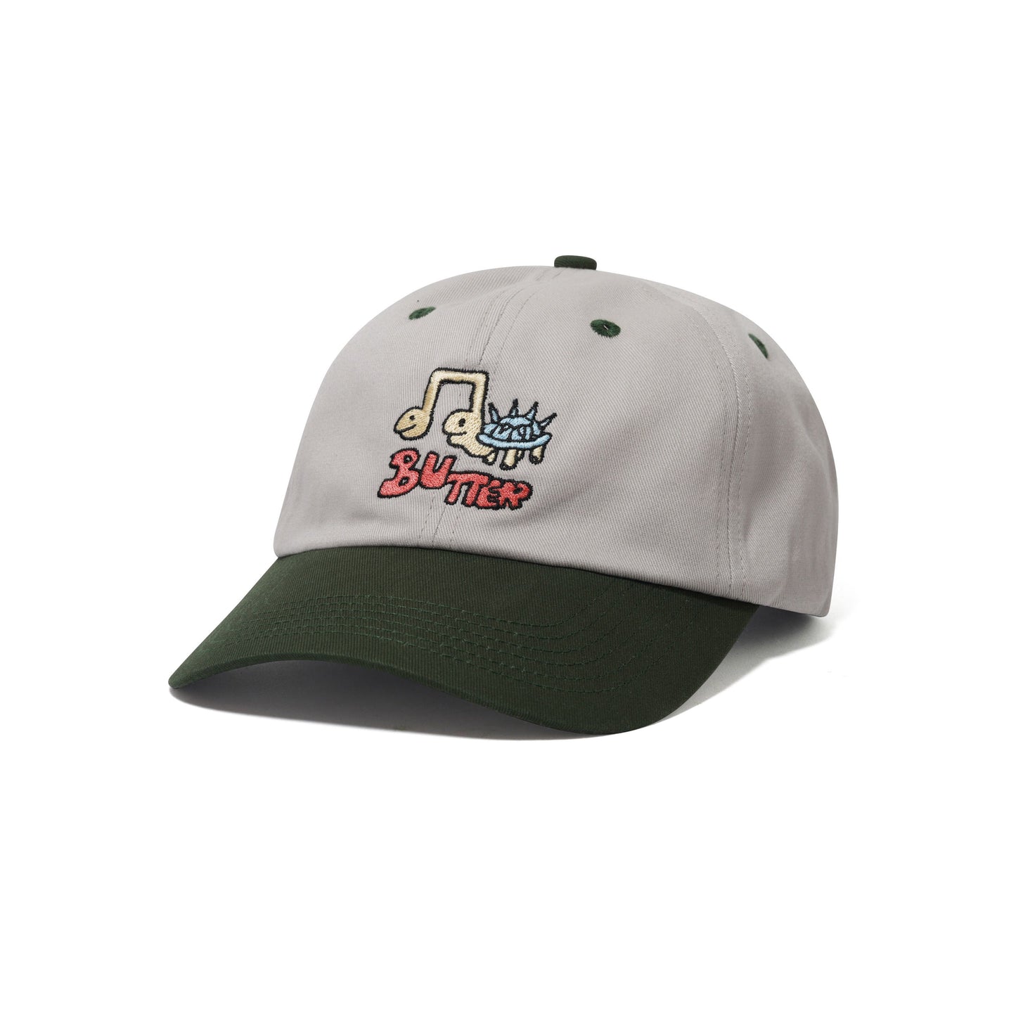 Turtle 6 Panel Cap, Light Grey