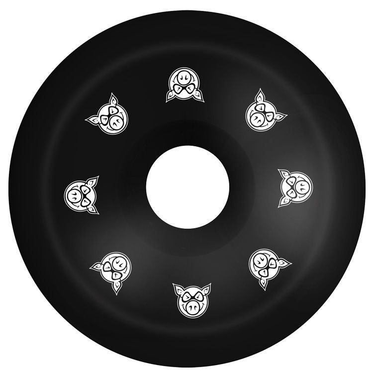 Black Conical Wheels, 54mm