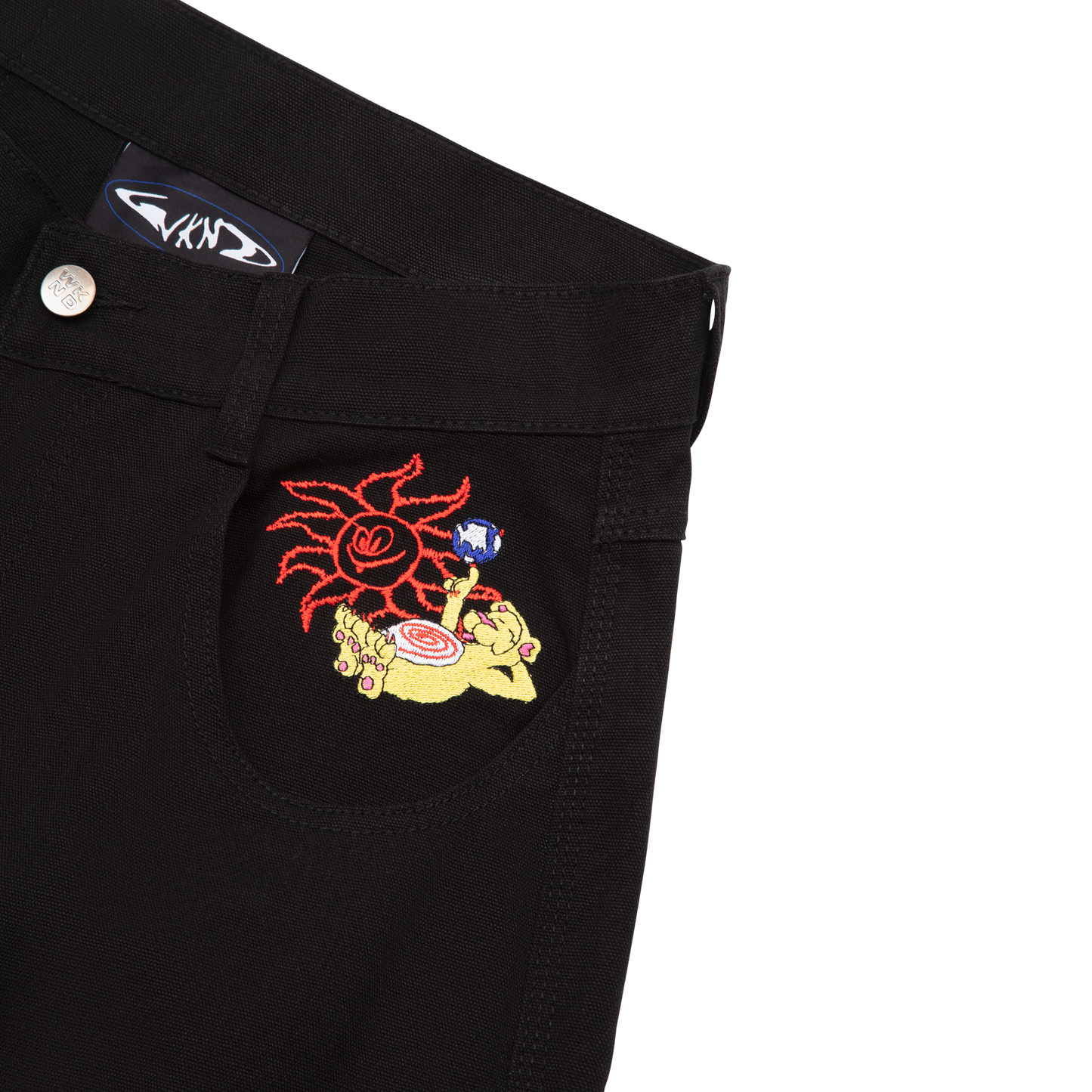Tubes Shorts, Washed Black