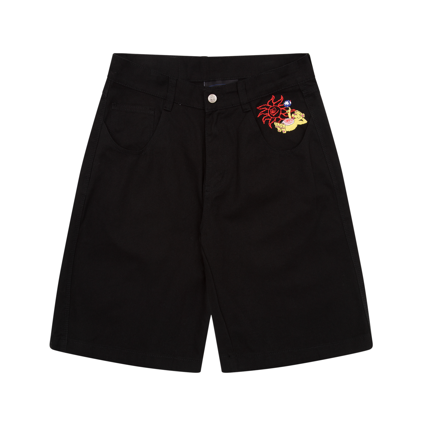 Tubes Shorts, Washed Black