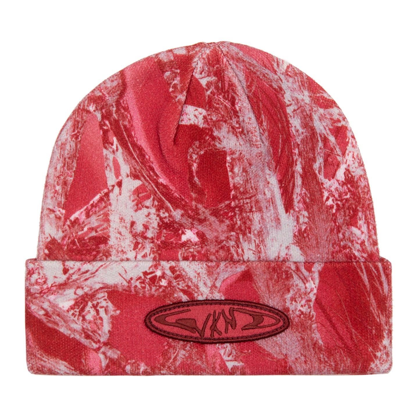 Gradient Camo Beanie, Red