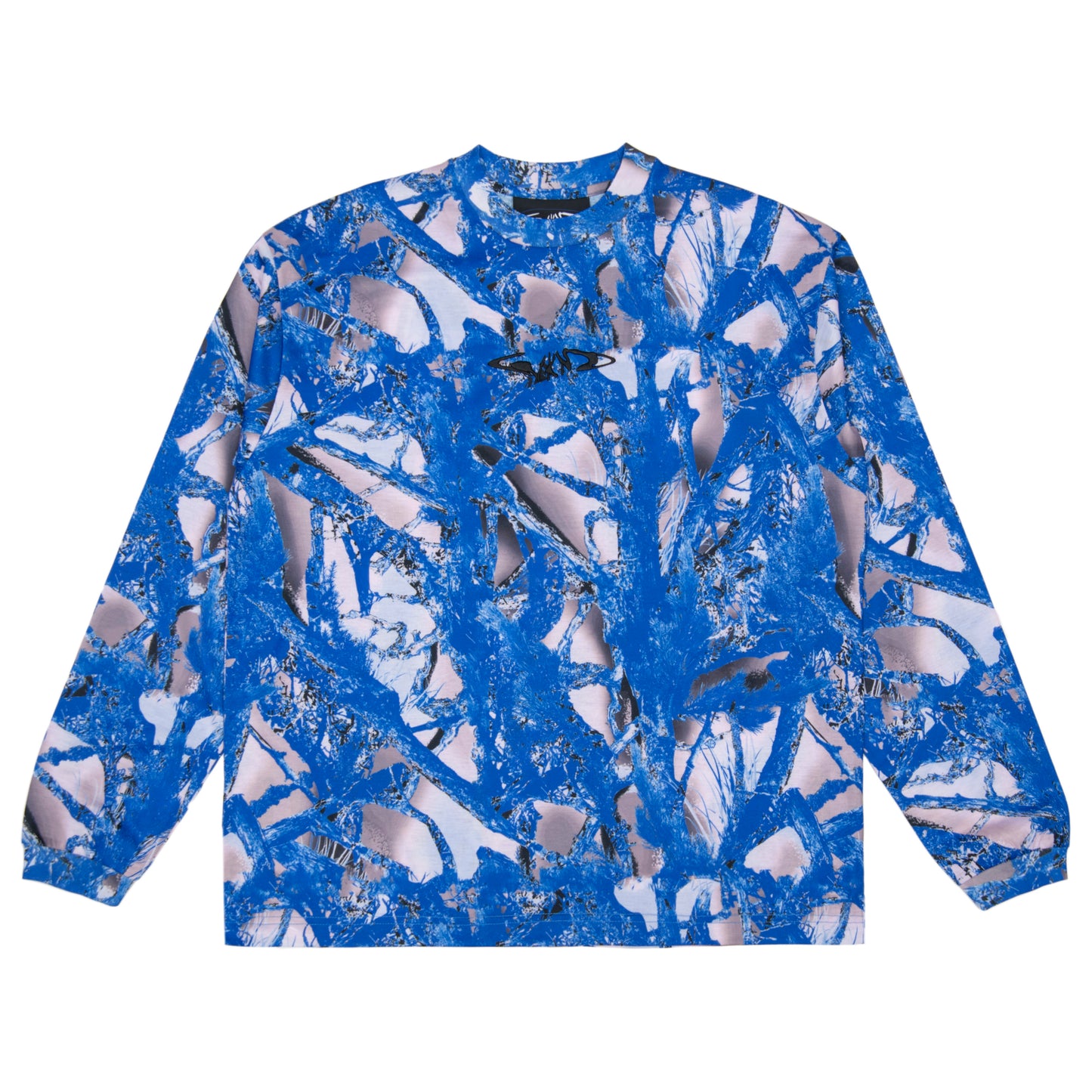 Gradient Camo Long Sleeve Tee, Grey