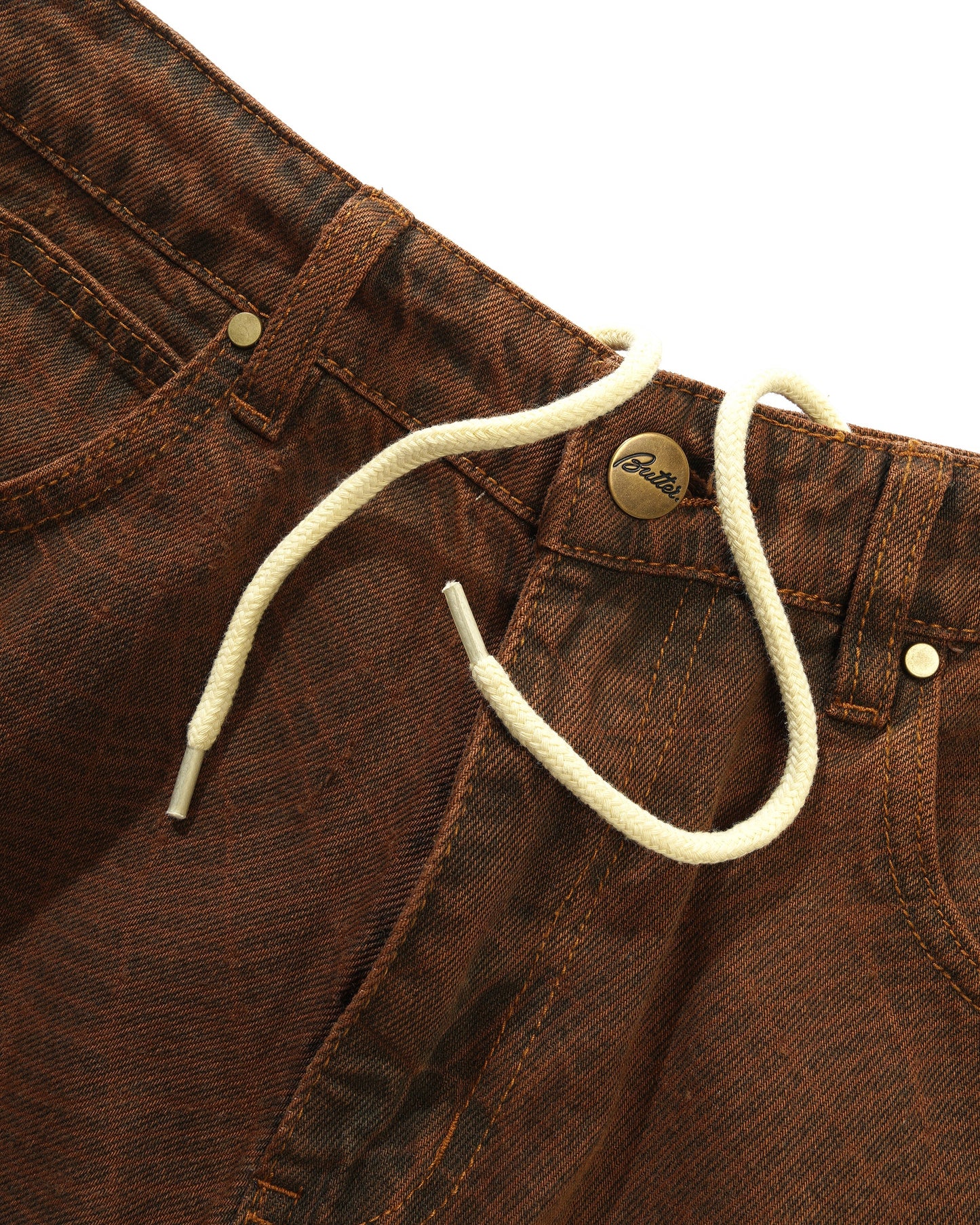 Web Denim Jeans, Brown
