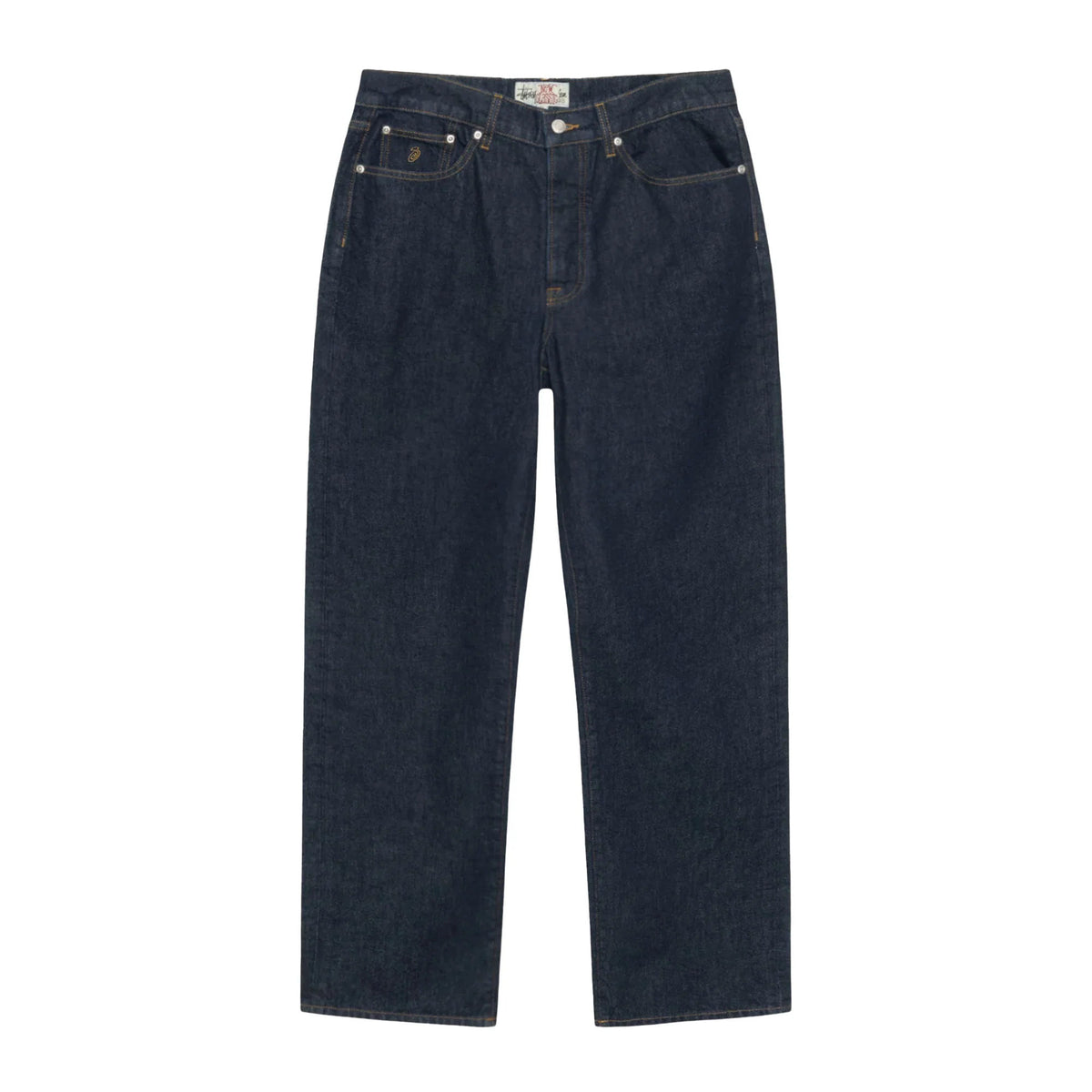 Relaxed Denim Jeans, Rinsed Indigo