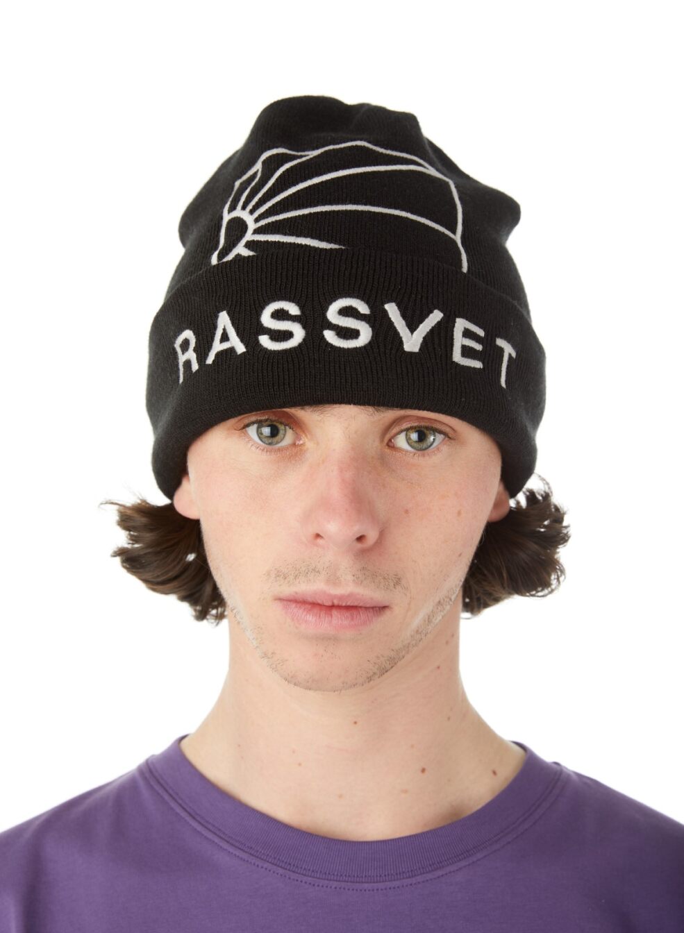 Logo Beanie Knit, Black