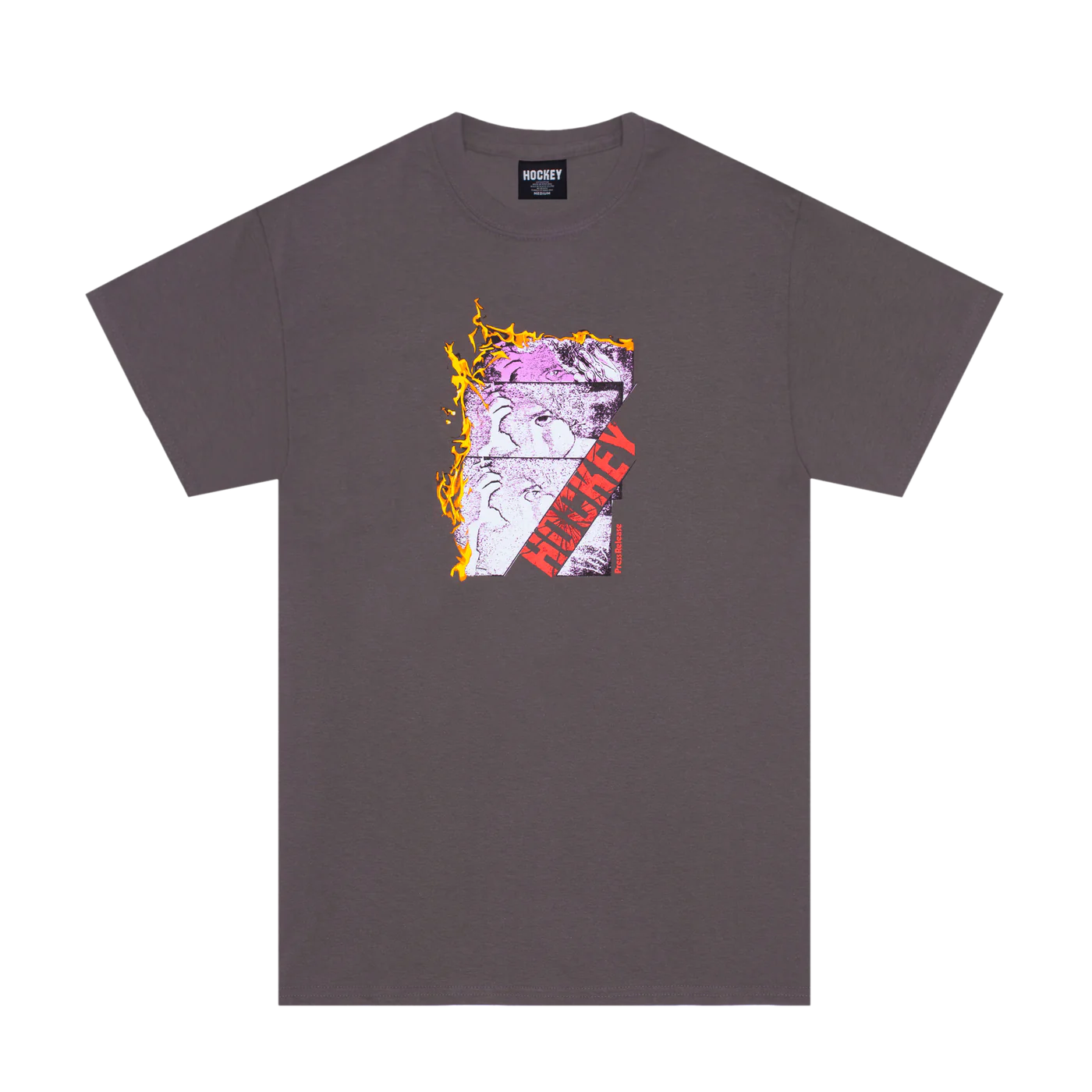 Press Release Tee, Charcoal