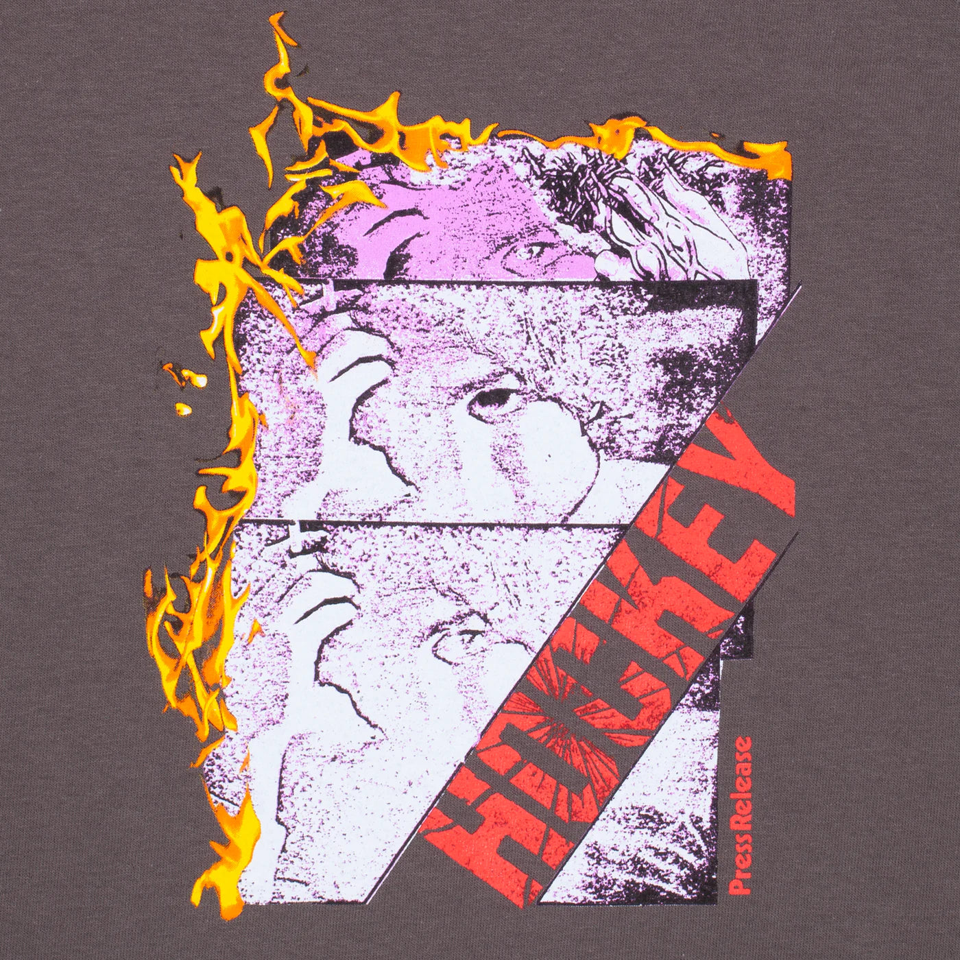 Press Release Tee, Charcoal