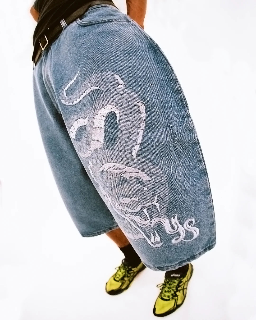 Snake Shorts, Denim